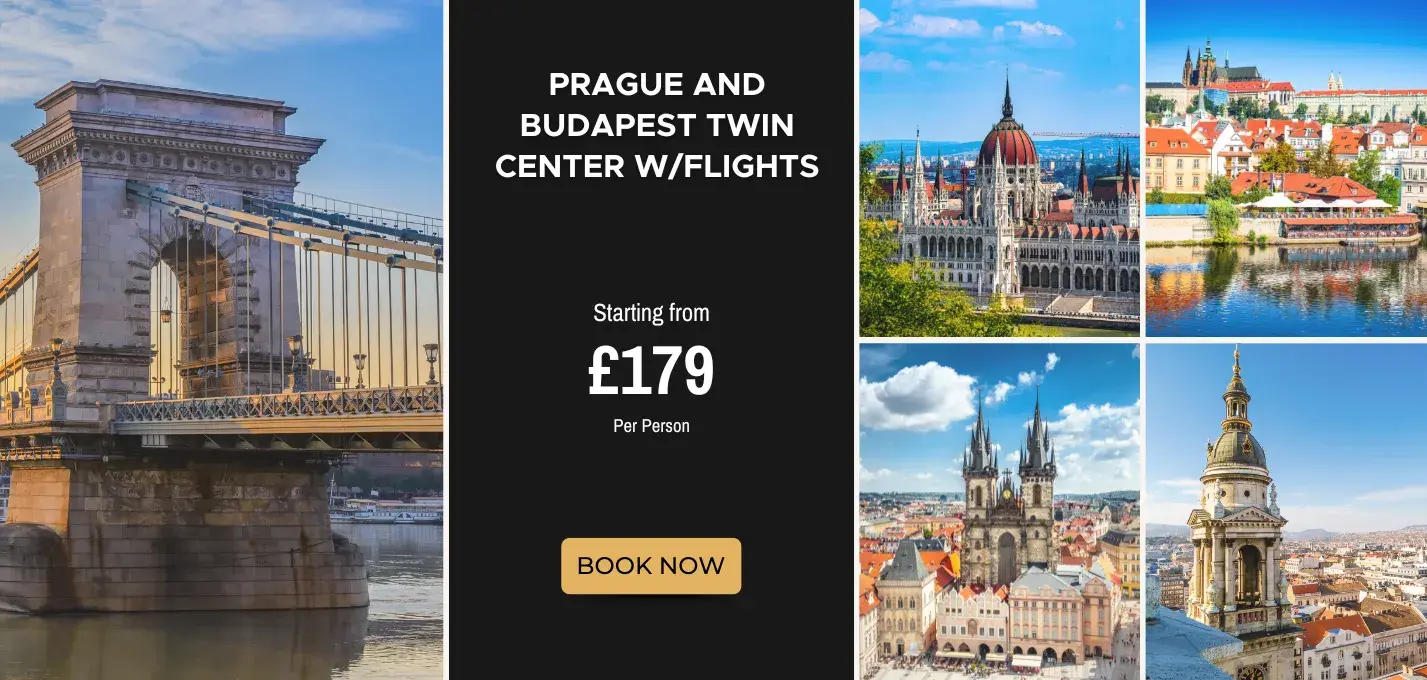 Prague and Budapest Twin Center W/Flights